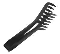 iplusmile Pinza per Spaghetti in Acciaio Inox, Forchettone per Spaghetti a Denti a Pettine, Nera, per Ristorante e Forno Bakery, Facile da Usare