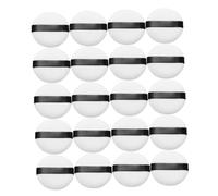 iplusmile Piumini Per Trucco Viso Morbidi 20 Pezzi, Spugnetta Cosmetica Piccola Bianca 55x12mm, Applicatore Cipria Soffice Per Uso Quotidiano e Professionale