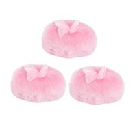 iplusmile Piumino Per Cipria Morbido Per Ragazzo Ragazza 3 Pezzi Set Soffio Rotondo Rosa, Puff Per Corpo Delicato Uso Ragazzo Ragazza e Adulti, Per Uso Talco e Polvere Contro Calore Pungente