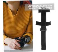 iplusmile Polsino Regolabile Per Utensili Supporto 2 Pezzi, Portautensili Elastico Antiscivolo Per Anziani e Disabili, Ausilio Pasto Per Autonomia e Sicurezza Quotidiana