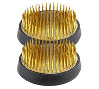 iplusmile Porta Composizioni Floreali in Rame con Aghi Robusti e Copertura in Gomma, Piedistallo da Giardinaggio per Composizioni Floreali, Set 2 Pezzi Diametro 3,4 Cm e 4 Cm, per Arte