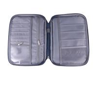 iplusmile Porta Passaporto da Viaggio Navy, Organizer Documenti | Tasche Multiple, Protegge i Dati Personali, Pratico per Biglietti e Contanti