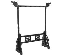 iplusmile Porta Pennelli per Calligrafia in Resina Nera, Appendino Semplice e Pratico Stile Vintage per Esposizione Pennelli a 12 Aghi in Casa