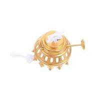 iplusmile Porta Stoppino retrò per Regolabile in Lega Oro Lampada a Olio | Compatibile Lanterna e Lampada, Struttura Stabile, Luminosità Regolabile, Uso Interno Domestico, Design Classico