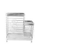 iplusmile Porta Taglieri Cucina in Acciaio Inossidabile Antiruggine con Organizer Coltelli e Porta Posate Supporto Multiuso per Cucina Ordinata e Spazio Ottimizzato Dimensioni