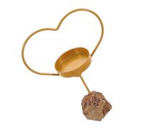 iplusmile Portacandele in Cristallo Centrotavola per Matrimonio Supporto per La Cena a di Candelabro in Metallo Porta di Candele Decorative Cangoli Golden Ferro da Stiro