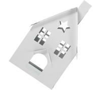 iplusmile Portacandele Piccolo e Compatto Bianco Resistente a Rotture Tealight in Ferro a Forma di Casetta Vintage per Ufficio