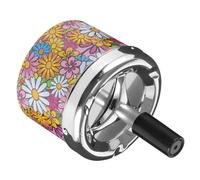 iplusmile Portacenere Rotante Automatico Con Coperchio Per Esterno E Design Innovativo Per Fumatori Contenitore Rotondo Per Souvenir Elegante E Pratico Per Casa E Viaggi