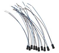 iplusmile Portalampada G4 in Plastica Cavo, 10 Pezzi, Per Lampadine a Bassa Tensione, Base Per Lampadina Mini, Cavo