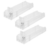 iplusmile - Portasigarette automatico, 3 pezzi, trasparente, in plastica, espositore per sigarette, cassa sigarette automatica