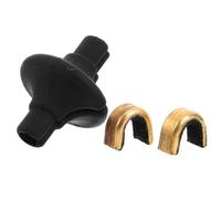 iplusmile Pulsante Kisser per Corda Arco in Silicone Flessibile con Ancoraggio in Rame Accessorio Arceria per Posizionamento Preciso e Montaggio Rapido su Archi Compound e Ricurvi Nero