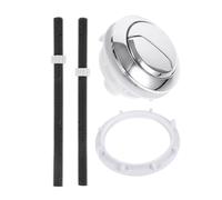 iplusmile Pulsante per Wc Doppio Tasto in Abs Colore Argento Design Asta Extra Lunga, Resistente, per Uso Familiare e Alberghiero Colore Casuale