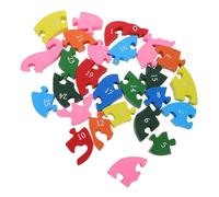 iplusmile Puzzle in Legno con e per Blocchi Educativi Colorati per Sviluppo Cognitivo e Abilità Motorie per Casa Scuola e