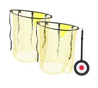 iplusmile Rete Porta Calcio Allenamento in Poliestere con Bersagli per Migliorare Precisione e Potenza Tiri Attrezzatura Calcio per Uso Professionale e Amatoriale Giallo Target