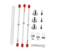 iplusmile Ricambi per Aerografo Ago e Ugello di Precisione con Chiave Accessori Sostitutivi per Kit Modellismo Art Strumenti Duraturi e Facili da Montare