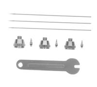 iplusmile Ricambi per Aerografo con Ugelli e Aghi di Precisione Accessori Sostitutivi per Aerografo Tessuti Parti Facili da Installare e Resistenti per Artisti e Professionisti