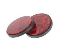 iplusmile Riflettore Catarifrangente Rotondo Rosso 56mm per Bicicletta e Moto Vite da 6mm, Set 2 Unitá in Plastica Resistente per Segnalazione Sicurezza Stradale