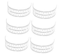 iplusmile Righello Curvo la Simmetria delle Sopracciglia 6 Pezzi in Pvc Trasparente Scala Nera, Strumento di Misurazione Flessibile per Microblading e Tatuaggi Sopracciglia, Guida