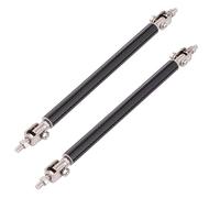 iplusmile Rod Carbonio Auto e Carbon, Acciaio Inossidabile di 150mm Fibra in 2 Pezzi Fiber Pull Barra Decorativa Nera per Montata Sul Labbro Anteriore, per Modifica