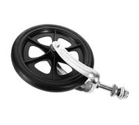 iplusmile Ruota Frontale con Cuscinetto per Carrozzina Forcella Liscia Ruota di Colore Scuro per Poltrona a Rotelle Ricambio Stabile e Trazione Migliorata Compatibile con Vari Modelli di