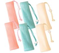 iplusmile Sacchetti di Detergente a Maglia Esfoliante Colorati 6 Pezzi, Sacchetto Protettore per Doccia e Bagno, Sacchetti per Saponette Coulisse, per Pulizia Viso e Corpo