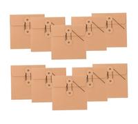 iplusmile Sacchettini in Carta Kraft per Archiviazione CD Dvd 10 Pezzi, Protezione Disco e Design Chic, Buste per Custodie e Conservazione Sicura