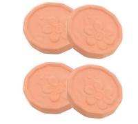 iplusmile Scalda Cestini per Pane in Terracotta Rustica, Umidificatore per Pane per Conservazione Naturale, Set da 4 Inserti Scaldapane per Tavoli da Festa al Chiuso