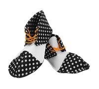 iplusmile Scarpe Clown Halloween Nere Bianche Costume Cosplay Leggero e Confortevole per Feste e Spettacoli Scarpe Carnivale per Adulti