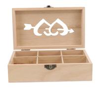 iplusmile Scatola in Legno Piccola per Cucito e Accessori con Scomparti Spilli e Bottoni Custodia in Legno Naturale per Appassionati Cucito e Te