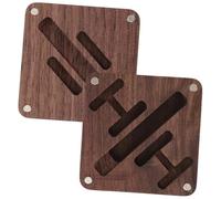 iplusmile Scatola Porta Gemelli Da Uomo in Legno Di Noce, Custodia Da Viaggio Elegante e Resistente Confezione Regalo, Organizer Per Gioielli e Fermacravatta Per Camicie Polsini Francesi