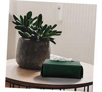 iplusmile Scatola Portafazzoletti da Organizer Casa e Ufficio Contenitore per Salviette con Capacità Design Semplice e Verde