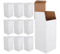 iplusmile Scatole di Cartone Bianche 10 Pezzi Pratiche e Robuste in Carta per Imballaggio e Spedizione, per Trasporto e Confezionamento Sicuro