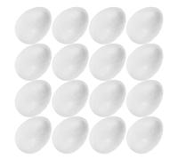 iplusmile Schiuma Bianca Uova Decorative Pasquali 30 Pezzi per Genitori | Riutilizzabili per Foto e Laboratori Creativi, Forma Ovale, Leggere e Portatili, per Scuola e Casa