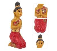 iplusmile Scultura Buddha Inginocchiato Thailandese in Decorazione e Tranquillità e Giardino Statue Buddha da