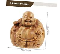 iplusmile Scultura in Intagliato Maitreya Buddha Decorazione Zen Resistente e Stabile e in Verde con Finitura Colore Casuale Colore Casuale