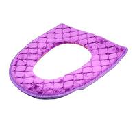 iplusmile Sedile del Water Fodere per Cuscini Tampone Rosa Imbottito Assorbente Sedile Copriwater Peluche Copertura del Sedile del Toilette Viola Bagno Imbottitura Accessori Viola,Porpora