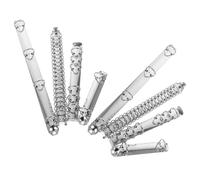 iplusmile Set 1 Pezzo Inserti Dorsi Metallici per Raccoglitori Quaderni Formato A4 A5 A6 A7, Spirale per Rilegatura Rotonda in Metallo Argento per Organizzazione Progetti Casa