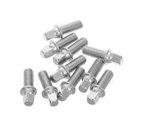 iplusmile Set 10 Viti per Batteria M6x15mm in Metallo, Hardware di Montaggio per Strumenti a Percussione, Viti per Tamburo Installazione Semplice Adatte a Batterie e Steel Drum