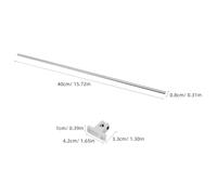 iplusmile Set 16 Pezzi Assi Ottici 8X400Mm e Supporti Guida Lineare in Acciaio Inox 8Mm per Stampanti 3D Blocchi Cuscinetti Lineari Sc8Uu Accessori Montaggio per Assemblaggio e