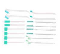 iplusmile Set 16 Spazzole Piccole per Pulizia Bottiglie e Coperchi, Scovolini per Fessure Manico in Plastica e Gancio Sospeso, per Pulizia Dettagli in Cucina e Piccoli Spazi