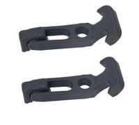 iplusmile Set 2 Chiusure a t in Gomma Maniglia Gancio Flessibile, Chiavistelli a Leva Antivibrazione Per Scatole Attrezzi e Veicoli, Lucchetti Metallo Resistenti Per Camion e Off-road