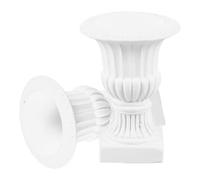 iplusmile Set 2 Mini Vasi da Fiori Decorativi Colonna Romana Urne Mini per Case delle Bambole Accessori Dettagliati per Scenari Matrimonio e Decorazioni per Interni