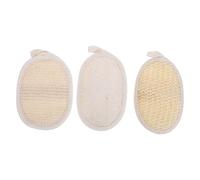 iplusmile Set 3 Pezzi Spugne Esfolianti Naturali in Luffa, Canapa e Sisal per Doccia e Bagno, Dischetti Esfolianti Corpo e Viso per Pelle Sensibile, Pulizia Profonda e Presa Migliorata