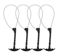 iplusmile Set 4 Pezzi Corde in Acciaio Fibbia di Bloccaggio per Suini e Pecore, Resistente e Durevole, Accessori Pratici la Gestione del Bestiame in Allevamento Colore Colore Casuale