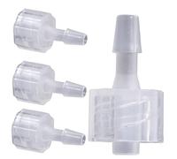 iplusmile Set 8 Pezzi Connettori a Filettatura Interna 3,2Mm in PP Resistenti a Sostanze Chimiche per Uso Industriale e Artigianale Compatibili con Condotti Luer Lock