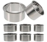 iplusmile Set 9 Stampi per Ravioli in Acciaio Taglierina Rotonda per Sfoglie di Ravioli Utensile Ergonomico per Uso Domestico e Ristoranti