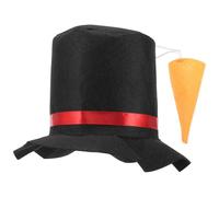 iplusmile Set Cappello e Naso da Pupazzo di Neve Riutilizzabile Resistente Accessorio Cosplay per Costume di Natale per Feste Natalizie Compleanni e Decorazioni Fai da Te