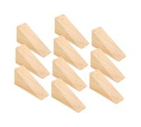 iplusmile Set Da 10 Cunei Fermaporta in Legno Antiscivolo 6x2x3 Cm Per Casa Ufficio Camera Da Letto Blocco Fermaporta Solido Presa Migliorata e Installazione Rapida