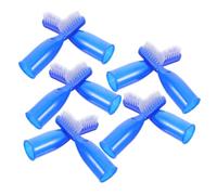 iplusmile Set Da 10 Spazzolini Da Denti Da Dito Mini in Plastica Sicuri Per Prigione, Spazzolini Da Denti Corti Leggeri Per Igiene Orale in Ospedali e Carceri, Strumenti Portatili Per Pulizia