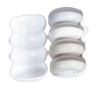 iplusmile Set da 4 Dispenser per Doccia e Barattoli per Cosmetici Vuoti, Contenitori Portatili per Lozione e Crema Viso, Design Compatto Leggero per Viaggi e Uso Quotidiano